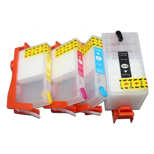 Tinteiros recarregáveis p/ HP 912 (4 tinteiros)