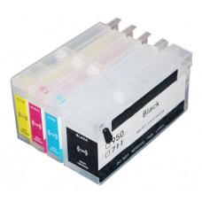 Tinteiros recarregáveis p/ HP 953 / 957 s/ chips - HP Officejet Pro 8210, 8710, 8720, 7720, 7730, 7740, etc.